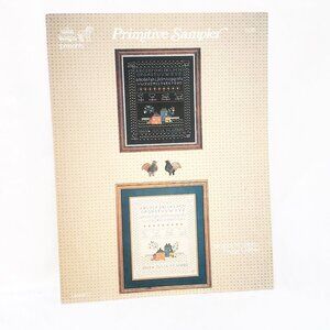 Primitive Sampler Cross Stitch Leaflet Hollie Designs 1983 Hose Weather Vane
